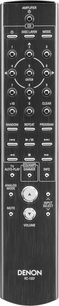 Sort Denon RC-1237 fjernbetjening med numeriske taster, kontrolknapper og vælgere til CD-afspiller