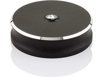 Притискний диск ClearAudio Palet concept чорний і сріблястий, вигляд зверху, складається з двох накладених один на одного дисків різного діаметра