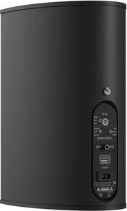 Premium 301 Wireless Gen2 trådløs højttaler sort, bagside, glat overflade, tilslutninger og justeringsknapper