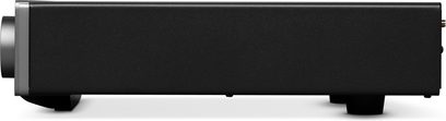 Cambridge Audio CXN100 SE netværksaudioplayer sølv, profilvisning med sort kabinet og sølvfarvet sidefront