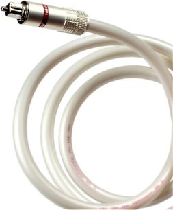 Cyfrowy kabel optyczny Van den Hul The Optocoupler MKII 1,5 m biały, gładki oplot zwinięty, metalowy wtyk