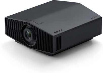 Sony VPL-XW5000ES svart videoprojektor, forfra, rektangulær form, svart grill foran, desentert linse