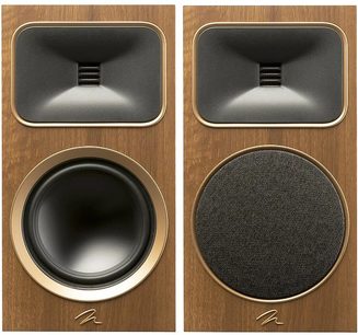 Diffusore da libreria MartinLogan Foundation B2 in noce, tweeter a cupola, altoparlante per bassi/medi, condotto di ventilazione