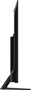 TCL 55C731 2022 sort fladskærms-TV, set fra siden, slanke kanter, rektangulært fod