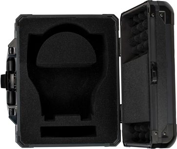 Valigetta da trasporto Audeze per cuffie LCD MM Maxwell, guscio rigido nero con interno in schiuma sagomata