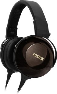 Fostex TH-900 Mk2 Onyx Black hi-fi-hovedtelefoner, kablede, circumaurale, med skinnende sorte ørekopper og polstret hovedbøjle