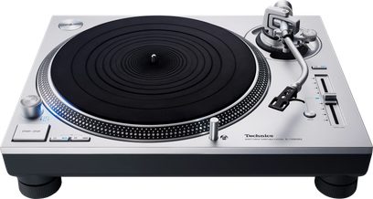 Tocadiscos de vinilo hi-fi Technics SL-1200GR2ES, plato negro mate, brazo plateado, chasis plateado, pies negros