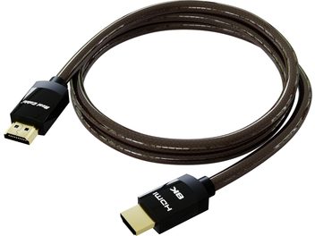 Real Cable HD-E48 2.1 HDMI Kablo 3m, altın kaplı konnektörler, kahverengi örgülü kılıf, "8K HDMI" ve "Real Cable" yazıları görünür