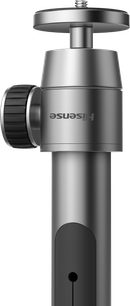 Stöd för Hisense CM8Q-videoprojektor i grå metall, kulled med svart ratt och gängad platta, sida vy