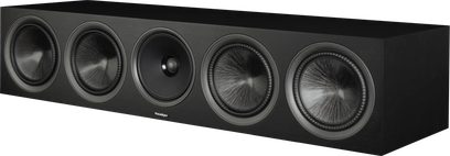Paradigm Premier 620C v2 centerhøjttaler i sort, set forfra i vinkel, med fem højttalerenheder på fronten