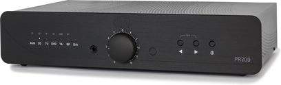 Atoll Electronique PR200 Signature stereo forforstærker sort, børstet aluminiumsfront, knapper, jackstik, gitter