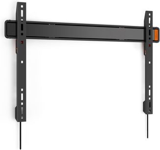 Vogel's WALL 3305 Wandhalterung für Fernseher, schwarz, Vorderansicht, schwarze Metallkonstruktion, schwenkbare und neigbare Arme