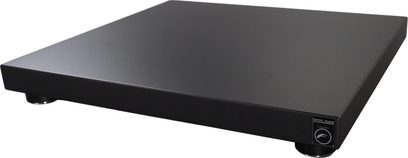 Проти вібраційна платформа Franc Audio Accessories Wood block SLIM Platform BASIC чорна, перспективний вигляд на круглих ніжках