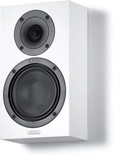 Wandluidspreker Canton GLE 10 S2 wit, mat rechthoekige behuizing met zwarte ronde tweeter en woofer