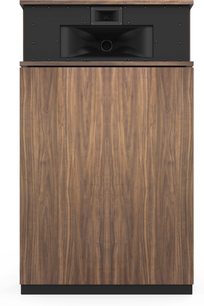 Reproduktorová sestava Klipsch Khorn AK7 v americkém ořechu s přední částí v dýhovém provedení a černými komponenty