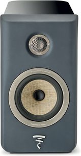 Altavoz biblioteca Focal Kanta N°1, vista frontal, gris oscuro mate, tweeter con rejilla metálica, woofer con membrana tejida