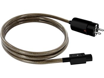 Καλώδιο ρεύματος EAT Essential Audio Tools C13L 3 μ., με συνδέσμους IEC και Schuko, με πλεγμένη χάλκινη θωράκιση