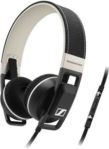 Sennheiser Urbanite Galaxy sort hovedtelefoner, åben circumaural, sort hovedbøjle og ørekopper, fladt sort kabel med indbygget fjernbetjening
