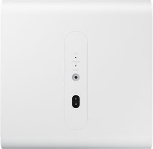 Rektangulær hvid vægkontakt med to runde sorte knapper og to påskrifter "LINK" og "STANDBY ID SET"