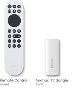 Dongle QS02 Android TV și telecomandă cu baterii RCI074