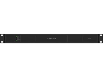 Amplificatore multi-zona Integra 8125DSP nero formato rack, pannello frontale con indicatori di stato e logo centrale