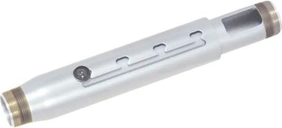 Vit cylindrisk pelare Chief CMS012018, aluminium, 30-40 cm, genomgående hål, gängade delar