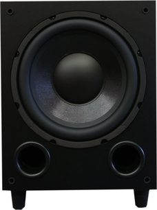 Davis Acoustics Basson 77 sort baskabin, sort front, central rund højttaler, 2 bassportåbninger
