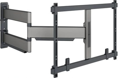 Vogel's Elite TVM 5845 siyah TV duvar askı aparatı, uzatılmış çift hareketli kollu ve dikdörtgen montaj çerçeveli