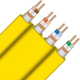 Ethernet-netværkskabel RJ45 Wireworld Chroma 10 2m, gul kappe, 4 snoede par med kobberledere og farvede isolatorer