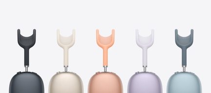 U-shaped electric toothbrushes, five colors: black, cream, peach, lilac, and blue-gray