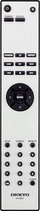 Onkyo C-7030 sort frontpanel med display, kontrolknapper, navigationshjul og CD-skuffe