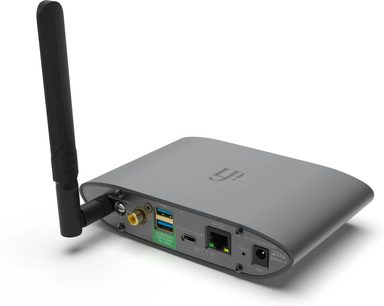 Síťový audio přehrávač iFi Audio Zen Stream 3 šedý, WiFi anténa a zadní konektory USB, koaxiální, Ethernet