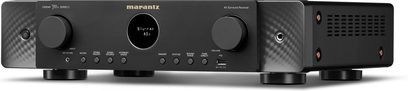 Marantz CINEMA 70s Serie 2 sort AV-receiver, front med to drejeknapper, cirkulær skærm og betjeningsknapper