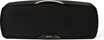 Klipsch Synergy C-20 sort centerkanal, set forfra, afrundet rektangulær form, sort gitter dækker fronten