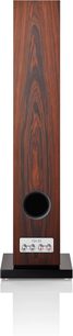 Boxă colună Bowers & Wilkins 704 S3 moca, vedere frontală, carcasă din lemn venit vertical, tweeter central negru