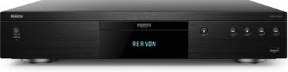 Reavon UBR-X200 4K Blu-ray-afspiller, mat sort, børstet aluminiumsfront, set forfra