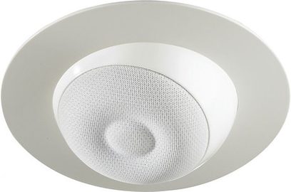 Enceinte encastrable au plafond Cabasse Eole 3 in ceiling, vue de face, grille blanche circulaire avec motif concentrique