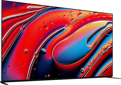 Sony BRAVIA 9 højopløsnings-tv (85XR90) fladskærm, let skrå betragtningsvinkel, farverig abstrakt visning