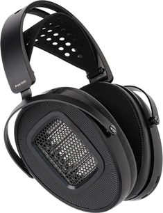 Hi-fi-hovedtelefon Hifiman Arya WiFi sort, dobbelt perforeret hovedbøjle og store ovale ørekopper med åben gitterstruktur