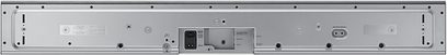 Samsung HW-MS651 metallisk grå soundbar, bagside, lyd- og strømtilslutninger