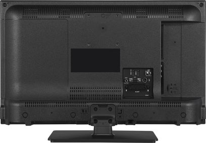 Panasonic TX-24J330E 24" TV, bagside der viser HDMI-, USB- og andre indgangs-/udgangsstik
