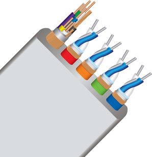 Kabel HDMI Wireworld Platinum Starlight 48 2 m, šedý plášť, 4 měděné vodiče (oranžový, zelený, modrý, fialový), 4 stříbrné konektory