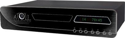 Atoll Electronique DR200SE2 CD-afspiller sort, sort frontpanel med grønt display, sølvfarvede knapper og kontrolhjul