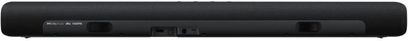 Samsung HW-S60A/ZF sort soundbar, set forfra, aflang rektangulær form, sort gitter på forsiden