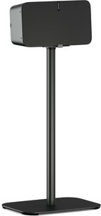 Vogel's SOUND 3305 zwarte luidsprekervloerstandaard, rechthoekige basis, matzwarte verticale kolom, verstelbare hoogte