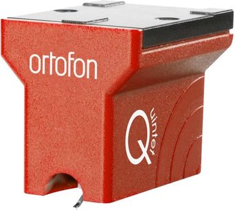 Ortofon Quintet Red phono vložka. Jasně červené hliníkové tělo s eloxovanou povrchovou úpravou, přední strana s bílým logem Ortofon