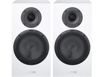 Coppia di diffusori da scaffale Canton GLE 30 S2 bianco opaco, frontale bianco con altoparlanti neri