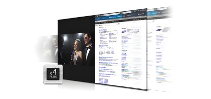 Computerskærm, der viser et webinterface med oplysninger om en film, et billede fra filmen og tekniske detaljer