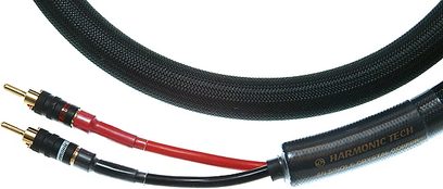 Harmonic Technology Fantasy Pro-11 Plus lydkabel med røde og sorte RCA-stik, sort flettet kappe