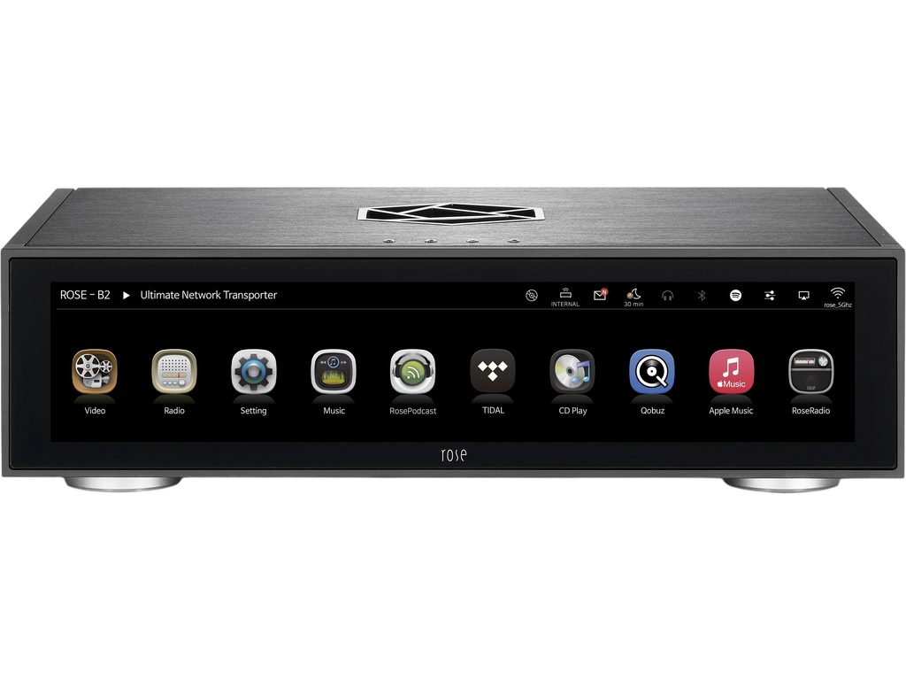 Rose Audio Screen Rose RS130 noir - Lecteur audio réseau - HomeCineSolutions